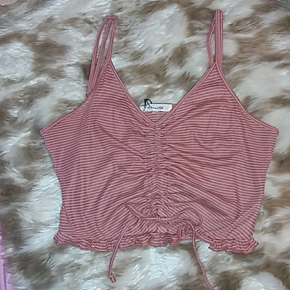 🔥⚡️Pinstripe Crop Top✨💥